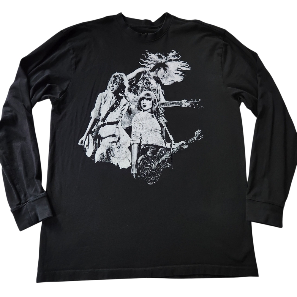 Taylor Swift The Eras Tour Black Long Sleeve Shirt Sz XL